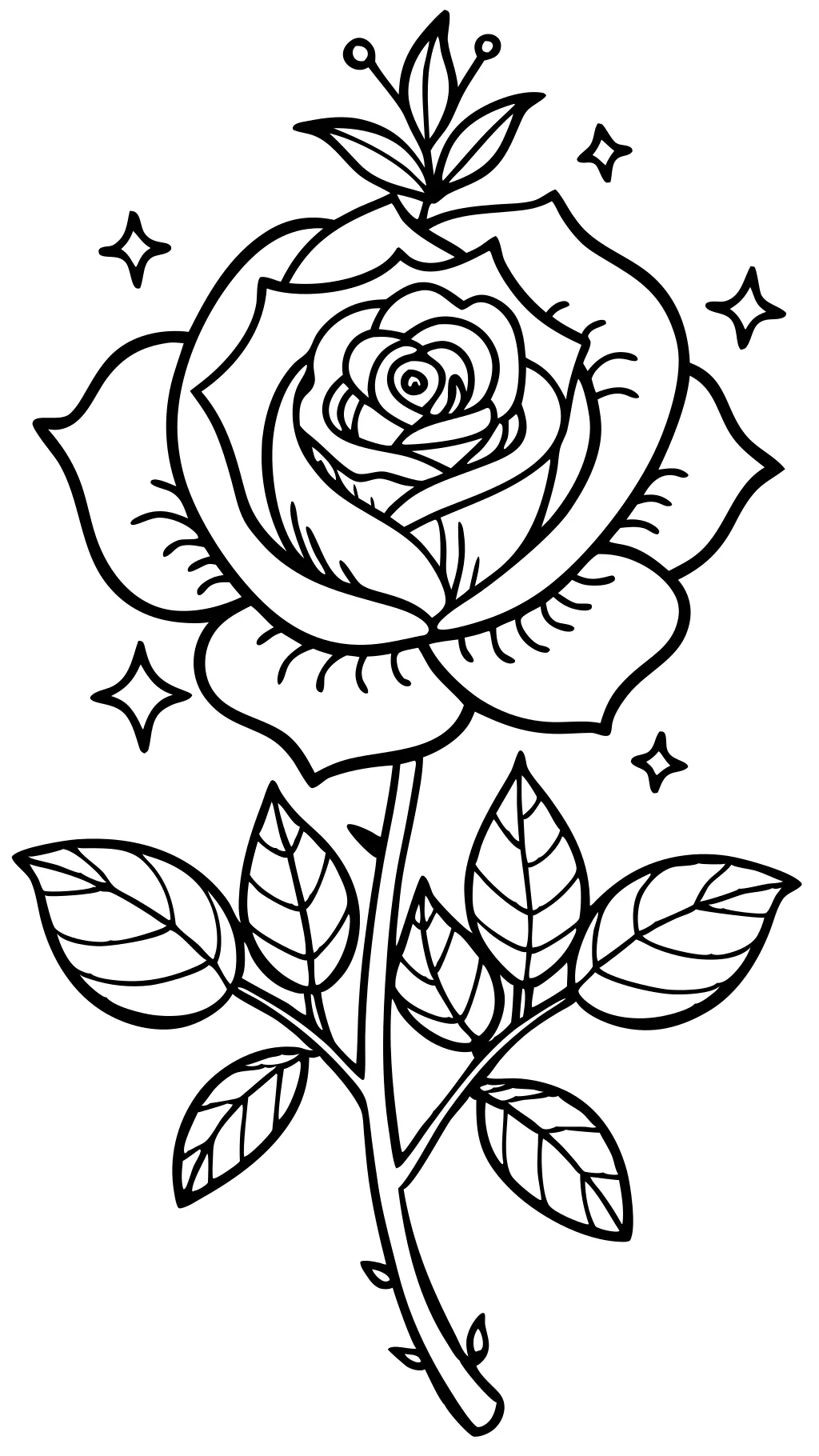 coloriage rose